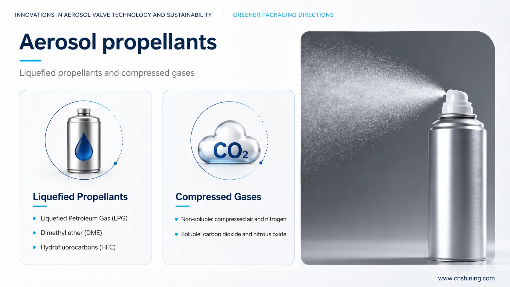 Liquefied Propellants And Compressed Gas Propellants Used In Aerosol Cans