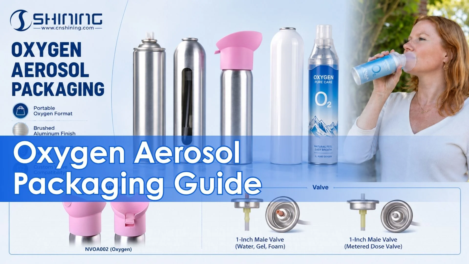lata de aerosol de oxígeno