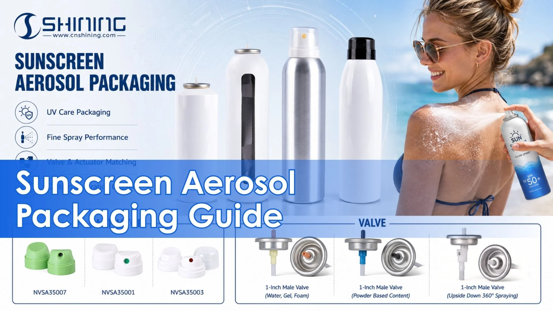 Aérosol de crème solaire