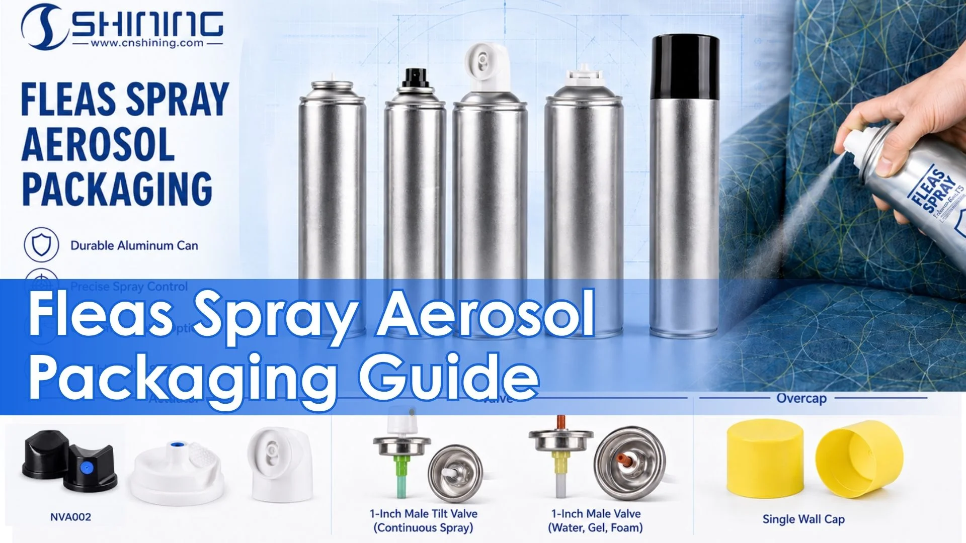 Spray aerossol para pulgas