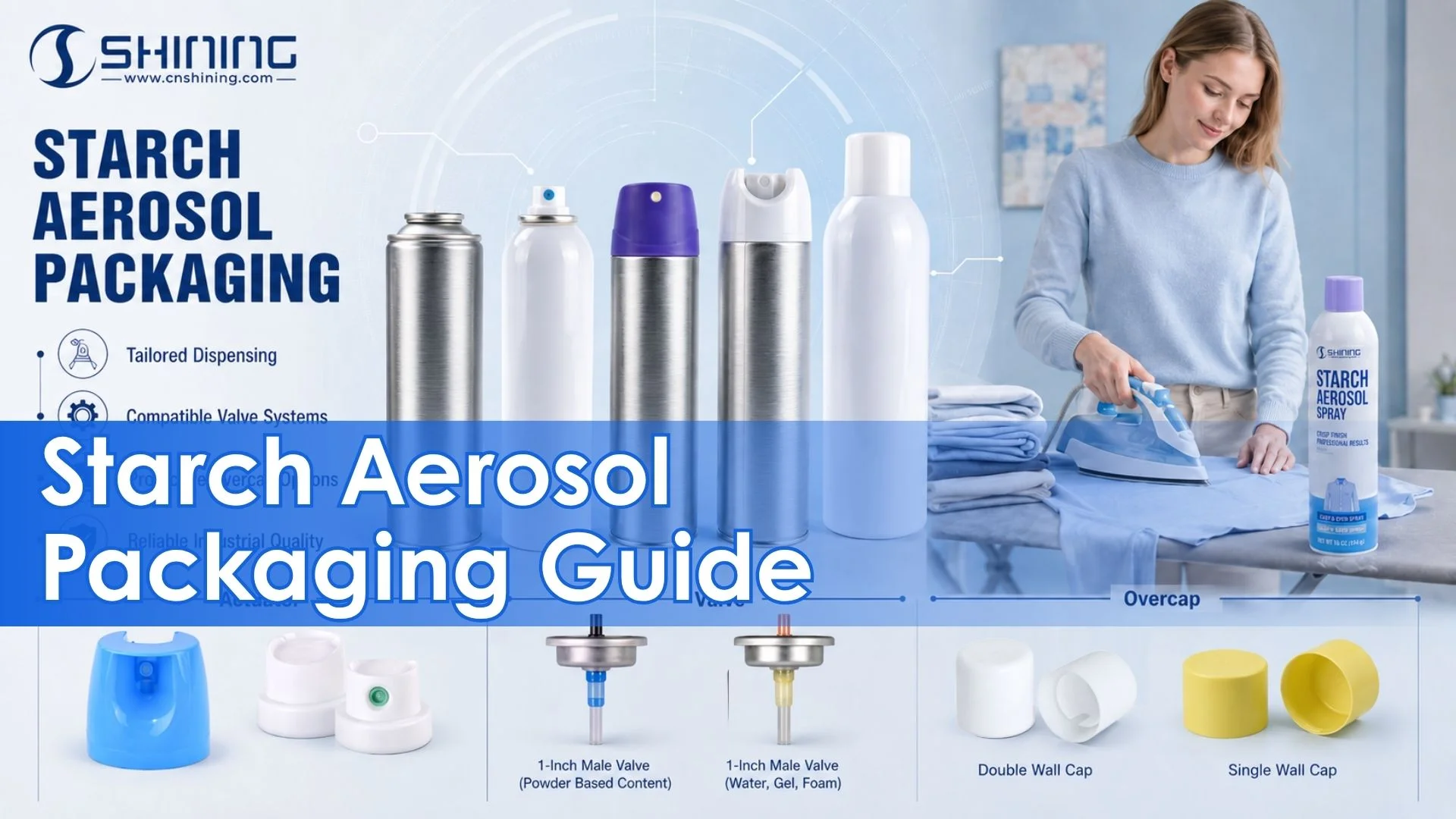 Starch aerosol spray