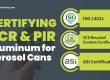 Сертификация PCR и PIR алюминия для аэрозольных баллончиков