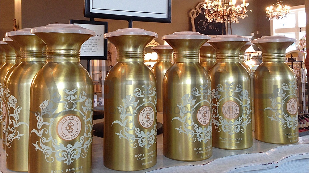 Aluminum Bottle for Powder Talc