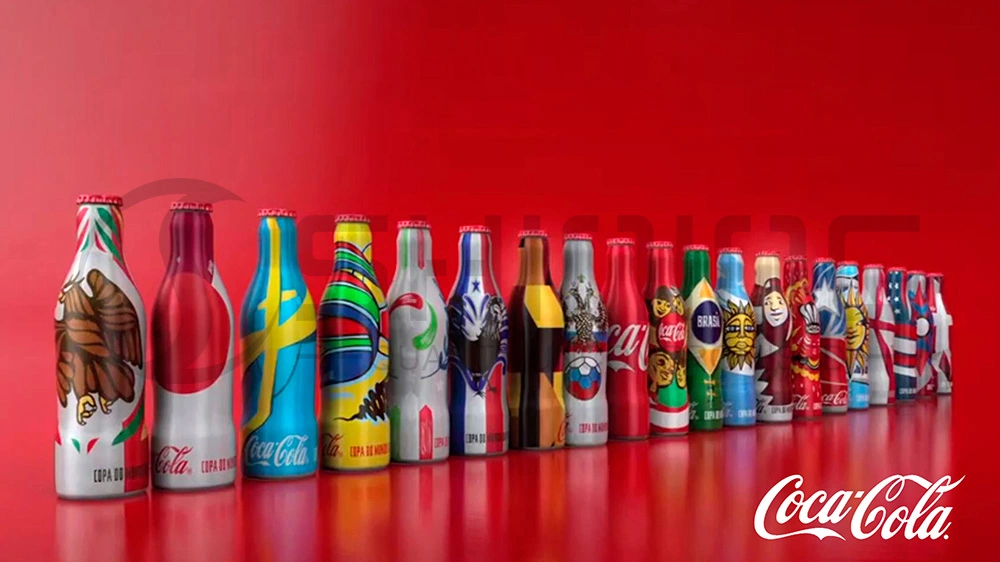 Botella de aluminio para Coca Cola