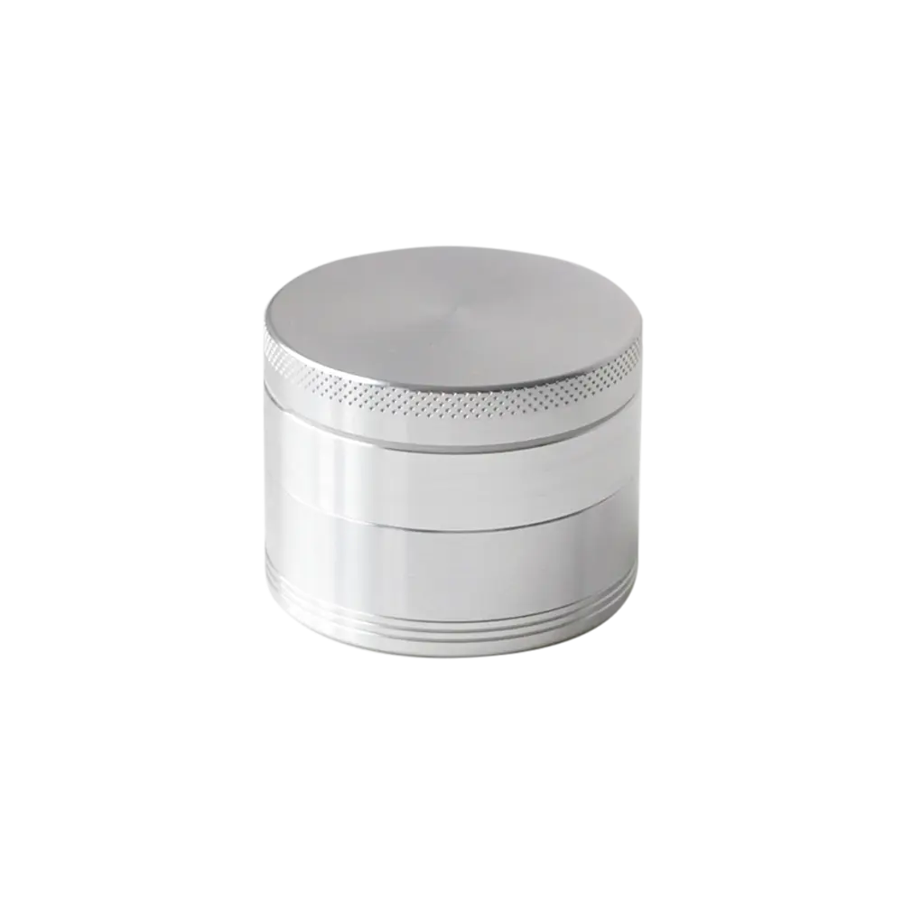 Алюминиевая ручная мельница для каннабиса, 4-секционная, с антипригарным покрытием.