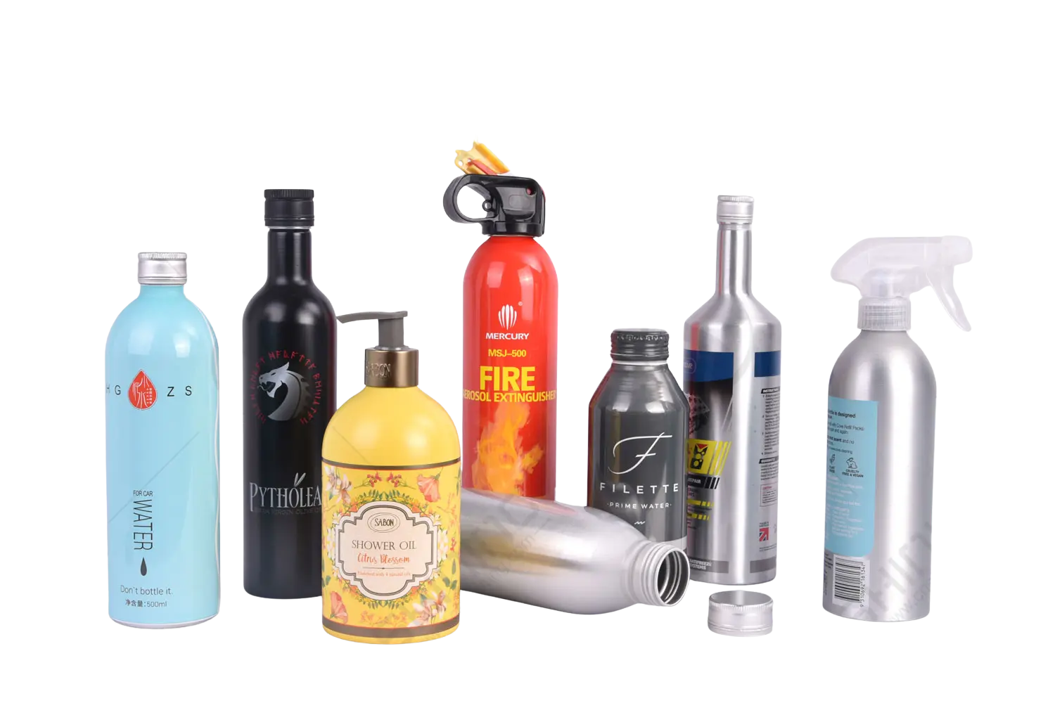 Алюминиевая бутылка объемом 500 мл (16 унций), изготовленная на заказ.