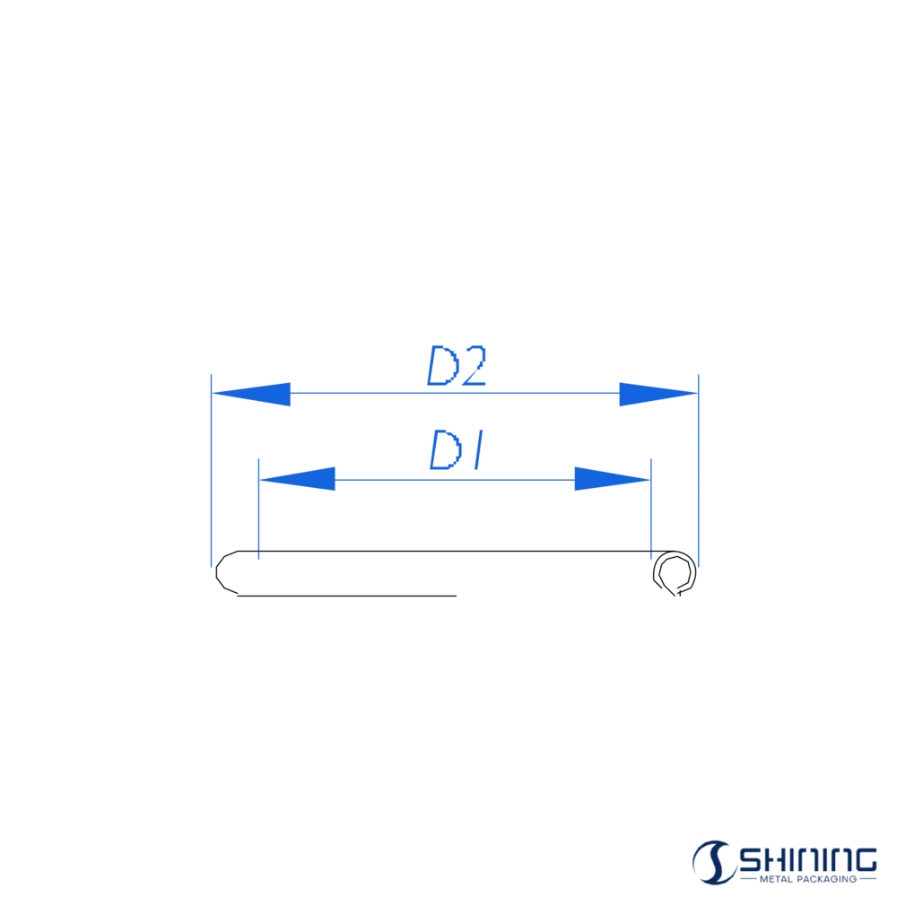 Necked-in can top diagram