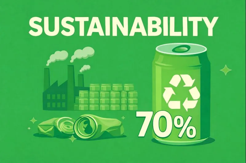 What Is an Aluminum Can? 4 Recyclable aluminum beverage cans collected for recycling