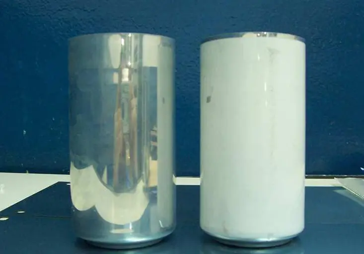 How are aluminum cans made? 12 Aluminum drawn cups after initial forming before ironing process