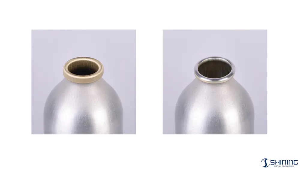 Comparison of outward curl and bead profiles for 20 mm aluminium aerosol container openings under FEA 215