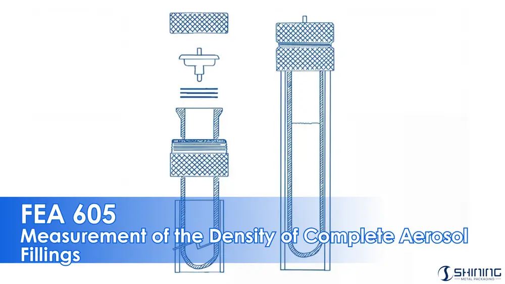 FEA 605 measurement of density of complete aerosol fillings apparatus diagram