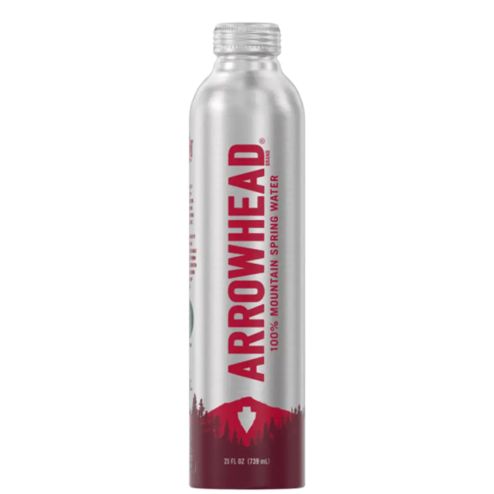 Botella de agua de aluminio Arrowhead de 750 ml