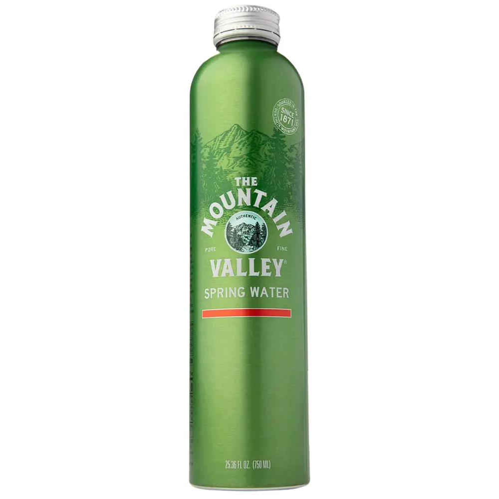 Botella de agua de aluminio Mountain Valley de 750 ml