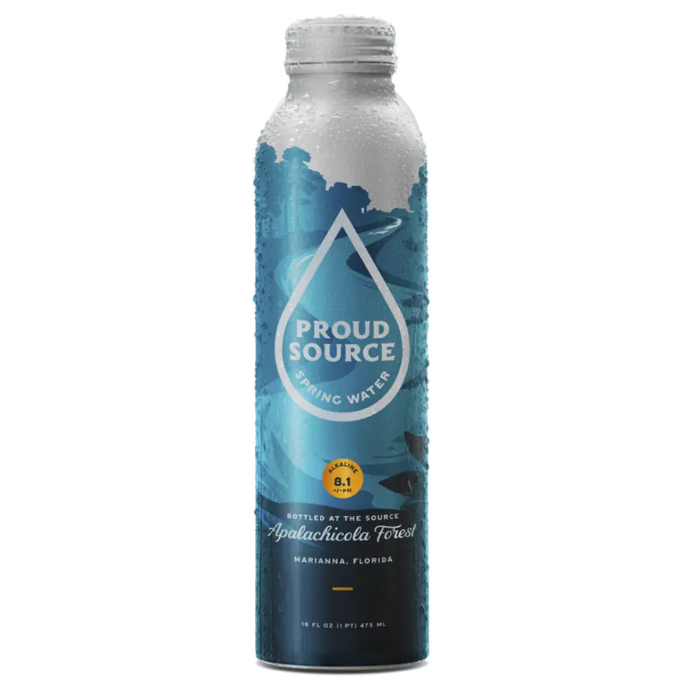 Botella de agua de aluminio Proud Source de 750 ml