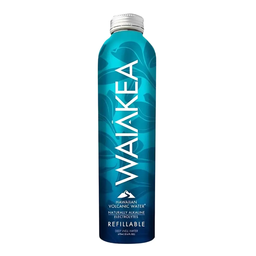 Botella de agua Waiakea de aluminio 670ml.