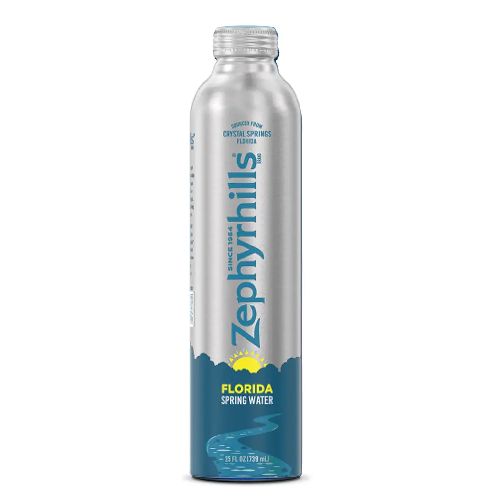 Botella de agua de aluminio Zephyrhills de 750 ml