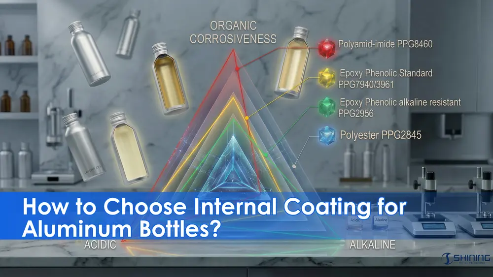 Comparaison des types de revêtements internes de bouteilles en aluminium pour produits acides, alcalins et corrosifs (PPG2845, PPG8460)