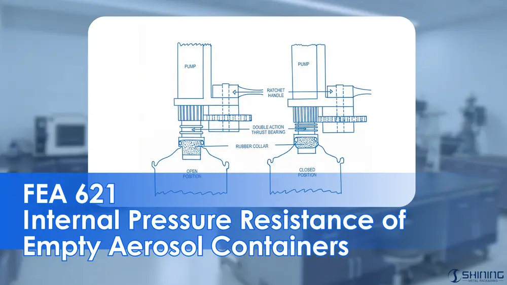 Un technicien effectue un contrôle qualité sur des flacons aérosols en aluminium, représentant la phase de conformité des normes de résistance à la pression FEA 621.