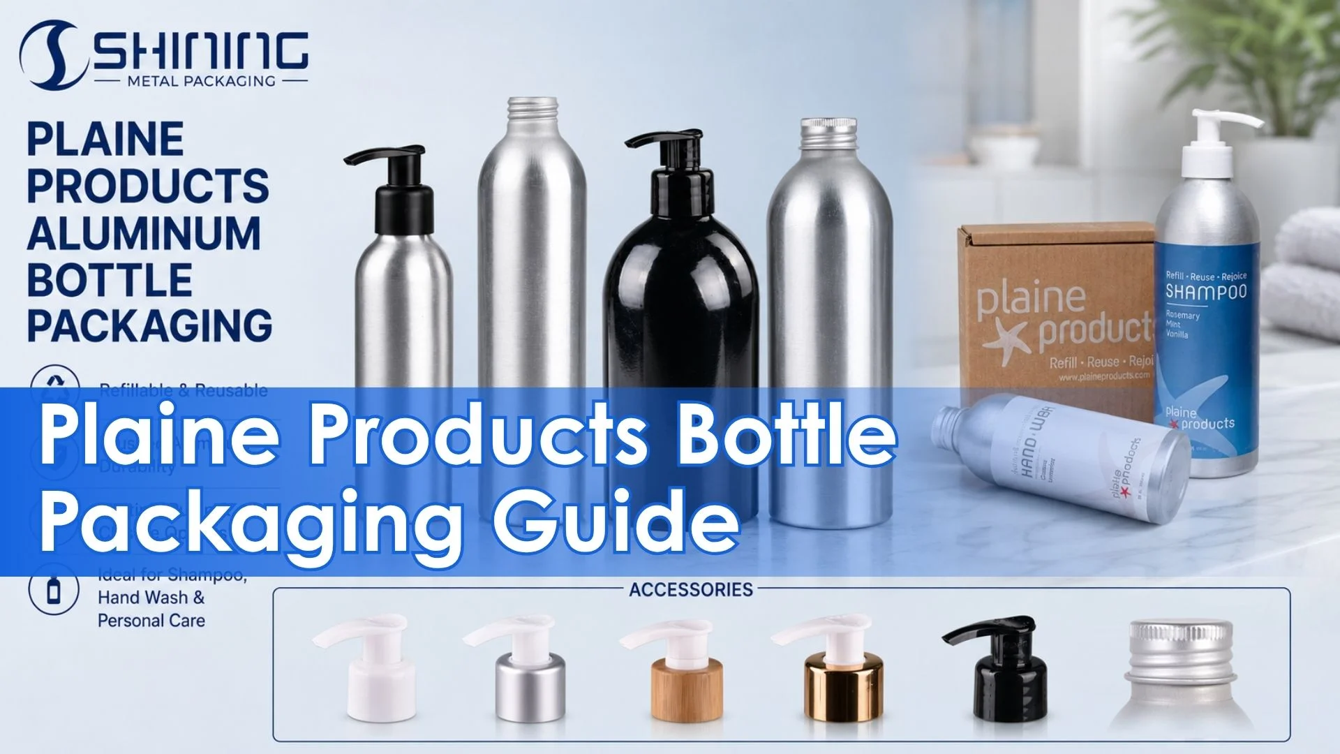 Plaine Products Aluminum Bottle