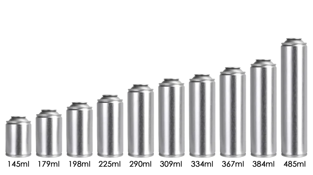 52mm Neck in Aerosol Can Size and Volume