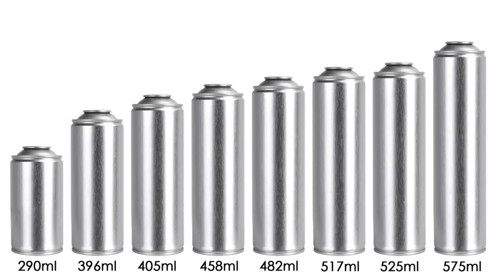 57mm Neck in Aerosol Can Size and Volume