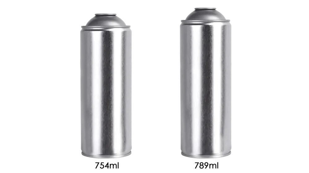 70mm Neck in Aerosol Can Size and Volume