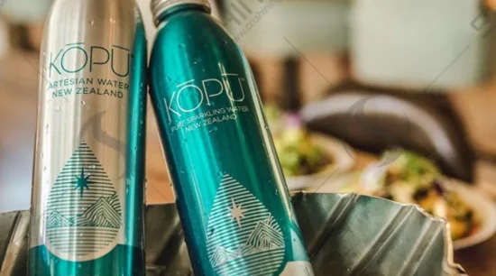 Botella de aluminio para agua con gas