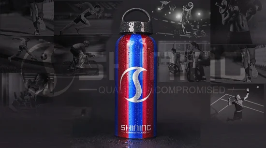 Botella deportiva de aluminio