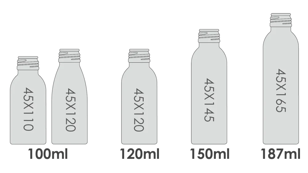 Garrafa de alumínio para bebidas