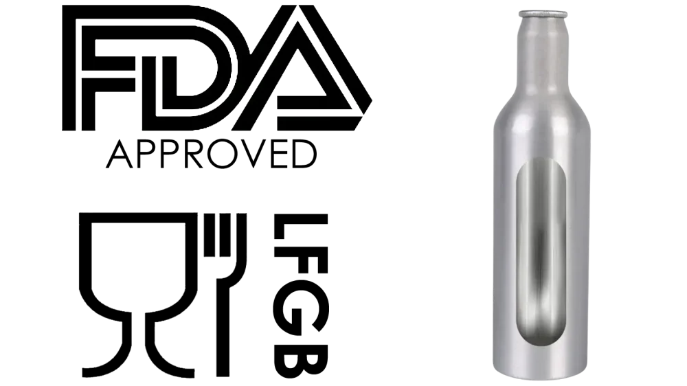 Алюминиевая пивная бутылка