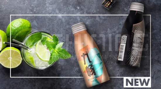 Алюминиевая бутылка для напитка от похмелья