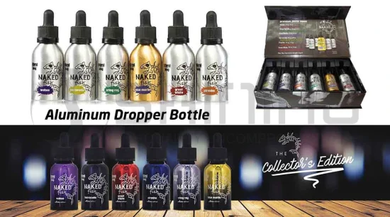Frasco de alumínio para óleo de cigarro eletrônico