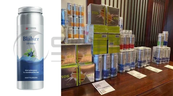 Алюминиевая бутылка для контейнера для черники