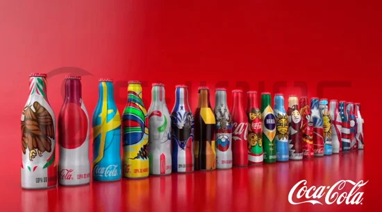 Botella de aluminio para Coca Cola