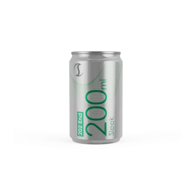 علبة ألومنيوم أنيقة سعة 200 مل / 6.8 أونصة