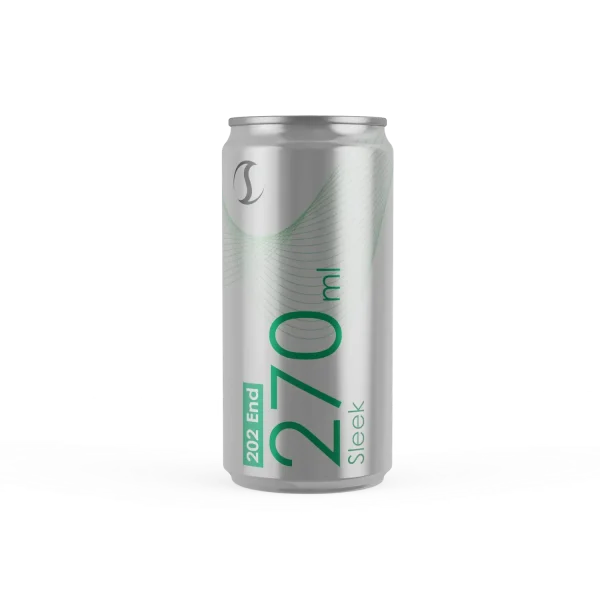 Элегантная алюминиевая банка объемом 270 мл (9,1 унции).