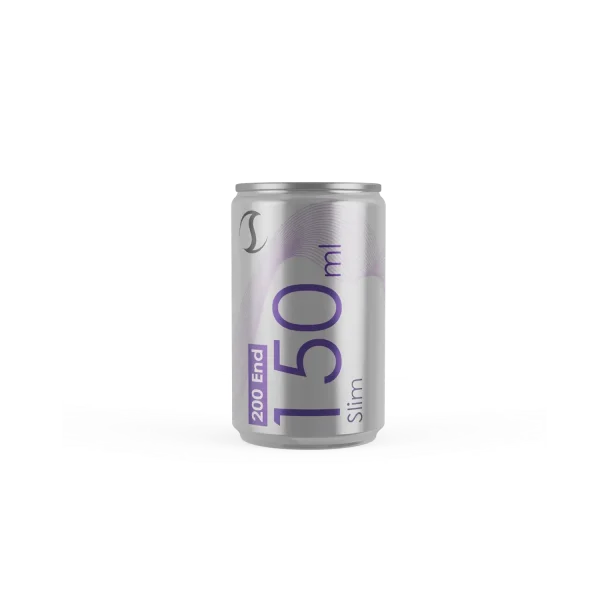 Тонкая алюминиевая банка объемом 5,1 унции / 150 мл