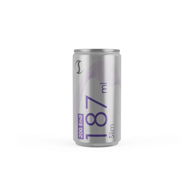 Тонкая алюминиевая банка объемом 6,3 унции / 187 мл