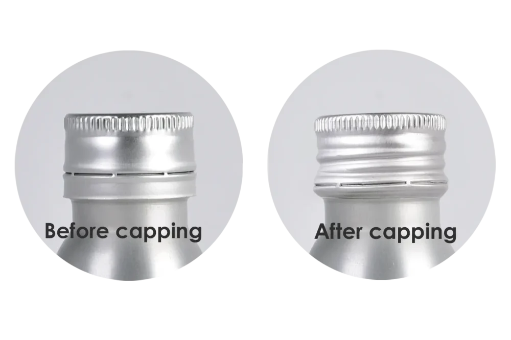 غطاء زجاجة مشروب الطاقة المصنوع من الألومنيوم وحشوتها