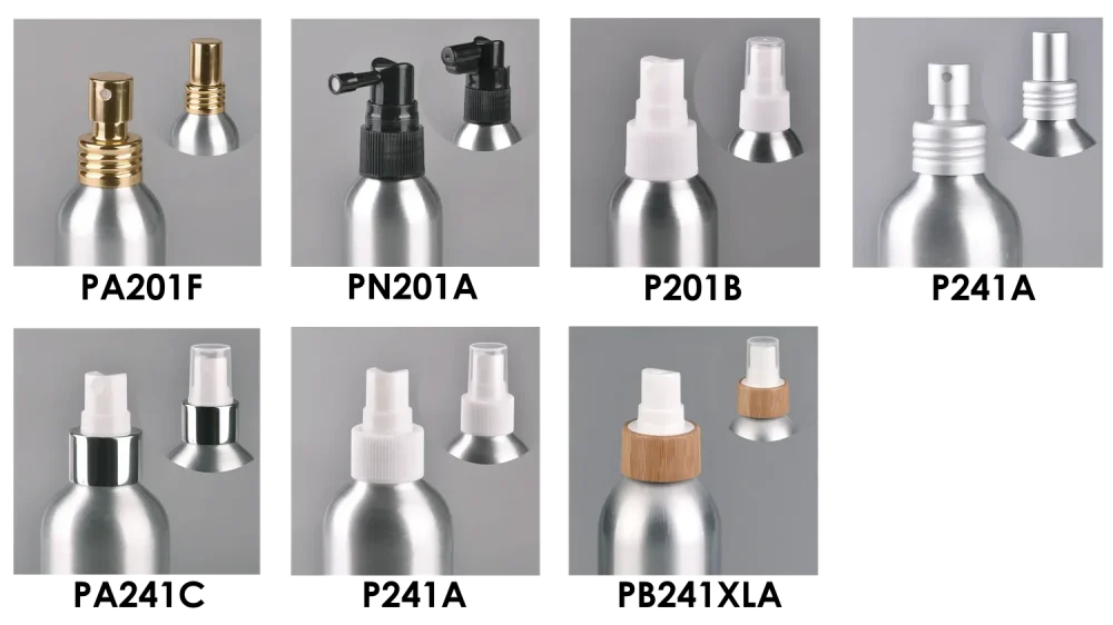 Алюминиевый флакон-распылитель для мелкодисперсного распыления