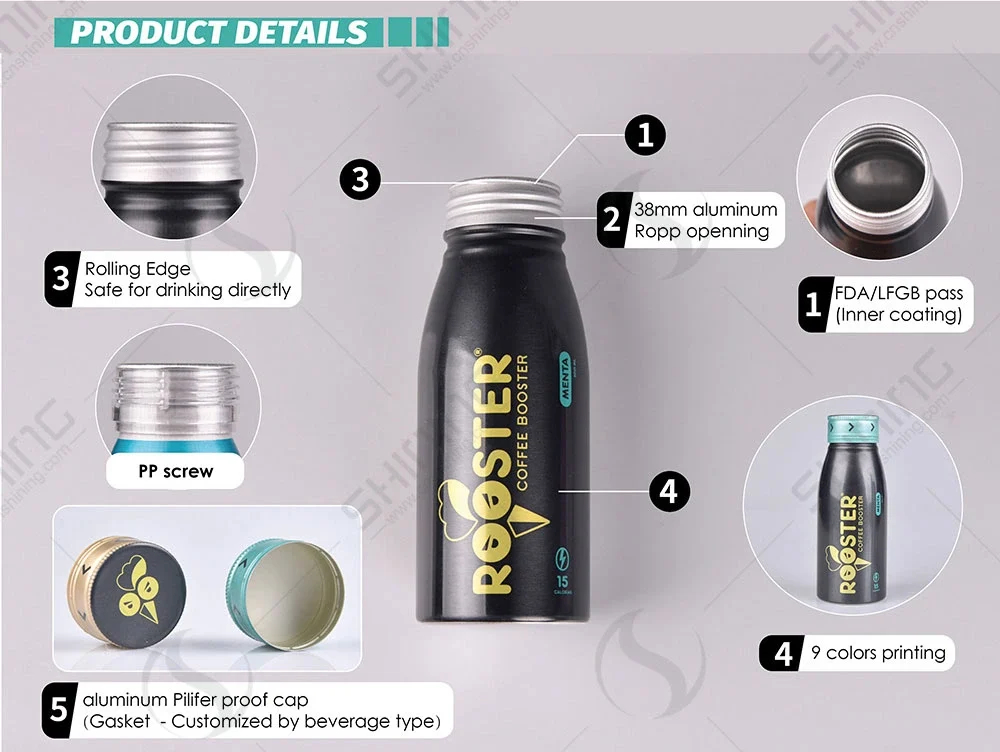 Алюминиевая бутылка для сока