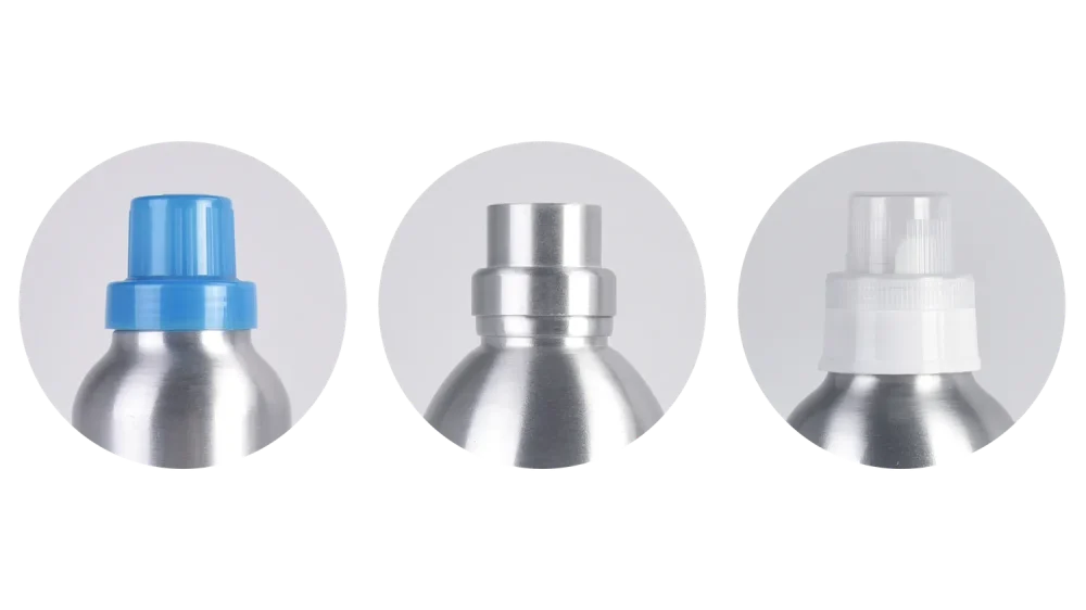 زجاجة منظف غسيل من الألومنيوم