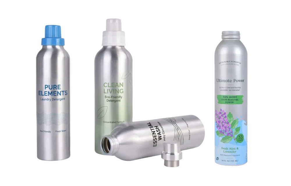Алюминиевая бутылка для стирального порошка