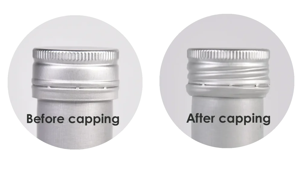 Aluminum Liquor Bottles Cap and Filling
