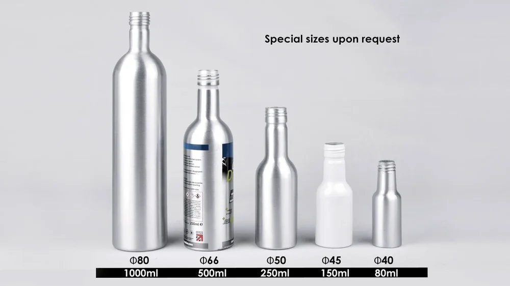 Алюминиевая бутылка для топливных присадок