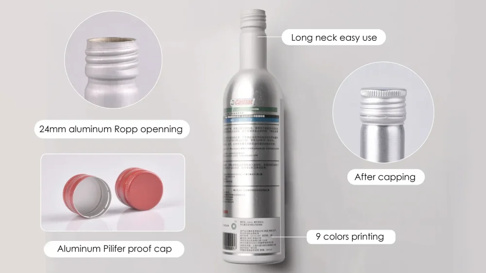 Алюминиевая бутылка для топливных присадок