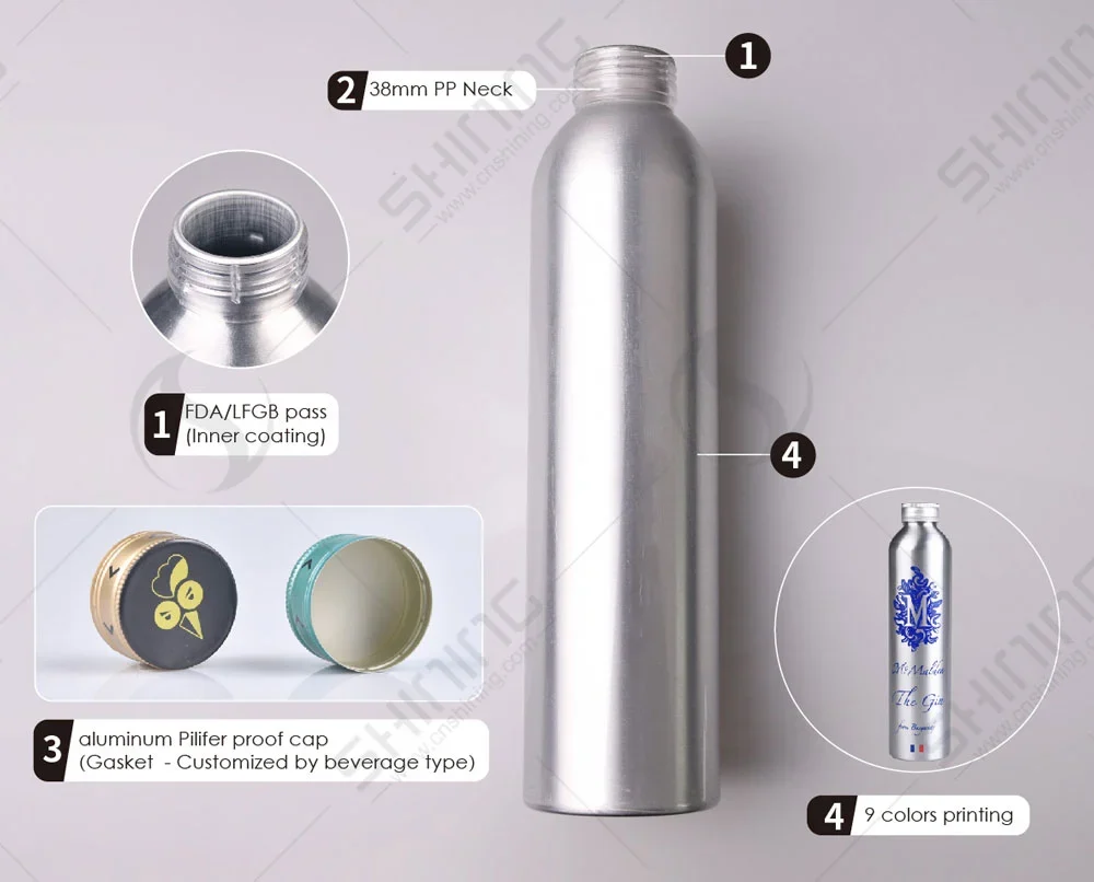 Garrafa de alumínio Noni