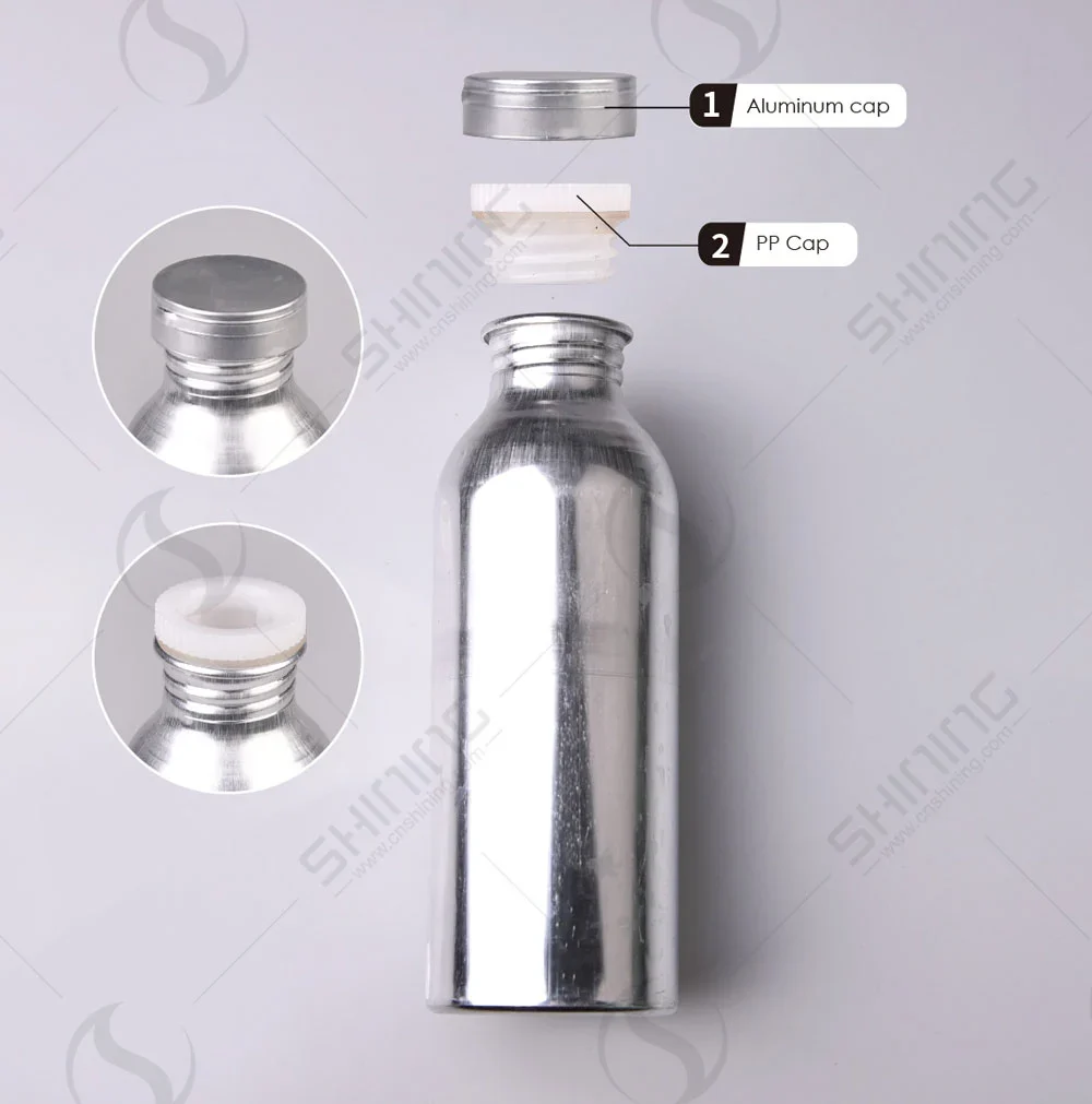 Алюминиевая бутылка из-под пестицидов