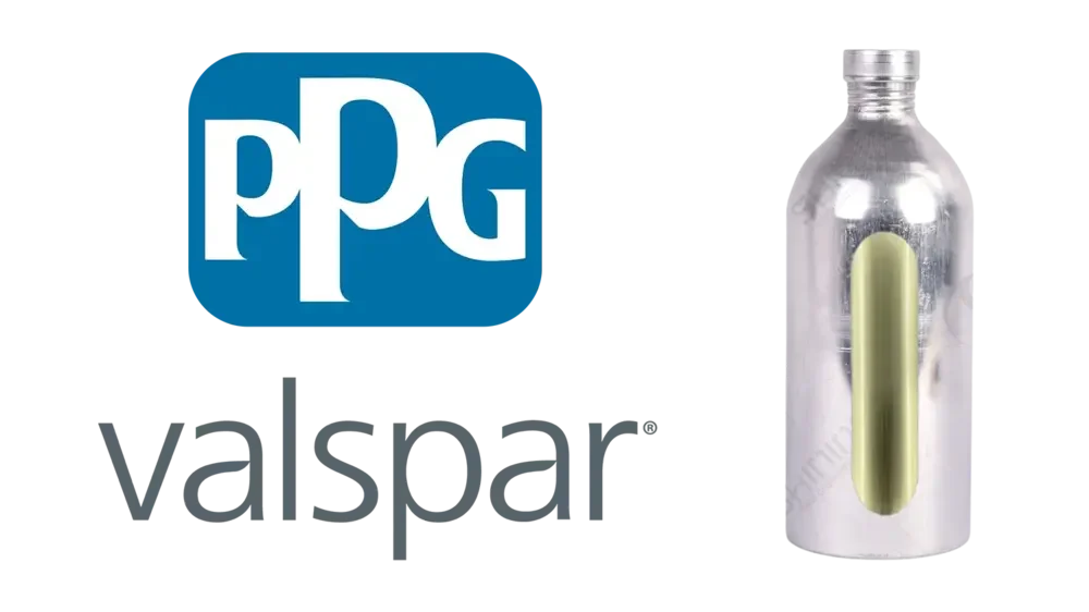 Botella de pesticida de aluminio