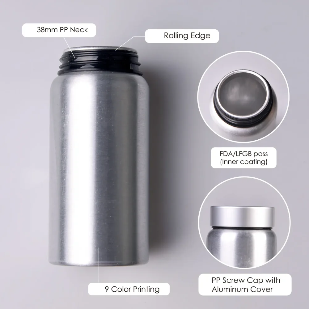 Алюминиевая бутылочка для таблеток